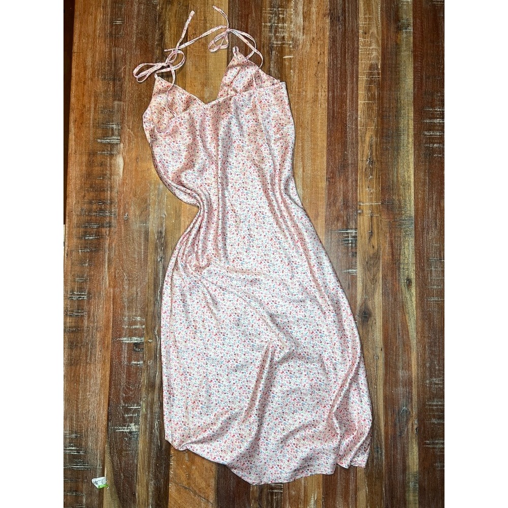 Princess Polly Veronica Midi Slip Dress Pink V Neck Size 8 Romantic Coquette - Picture 5 of 6